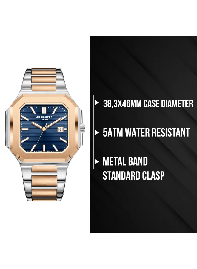 Lee Cooper  Men's METAL Analog Watch LC08269.590 - 38,3X46 mm for Men | Best Price UAE